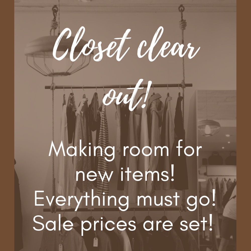 Everything must go!